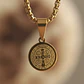 Collar De Acero Para Hombre Y Mujer Dije Medalla San Benito - Miniatura 4