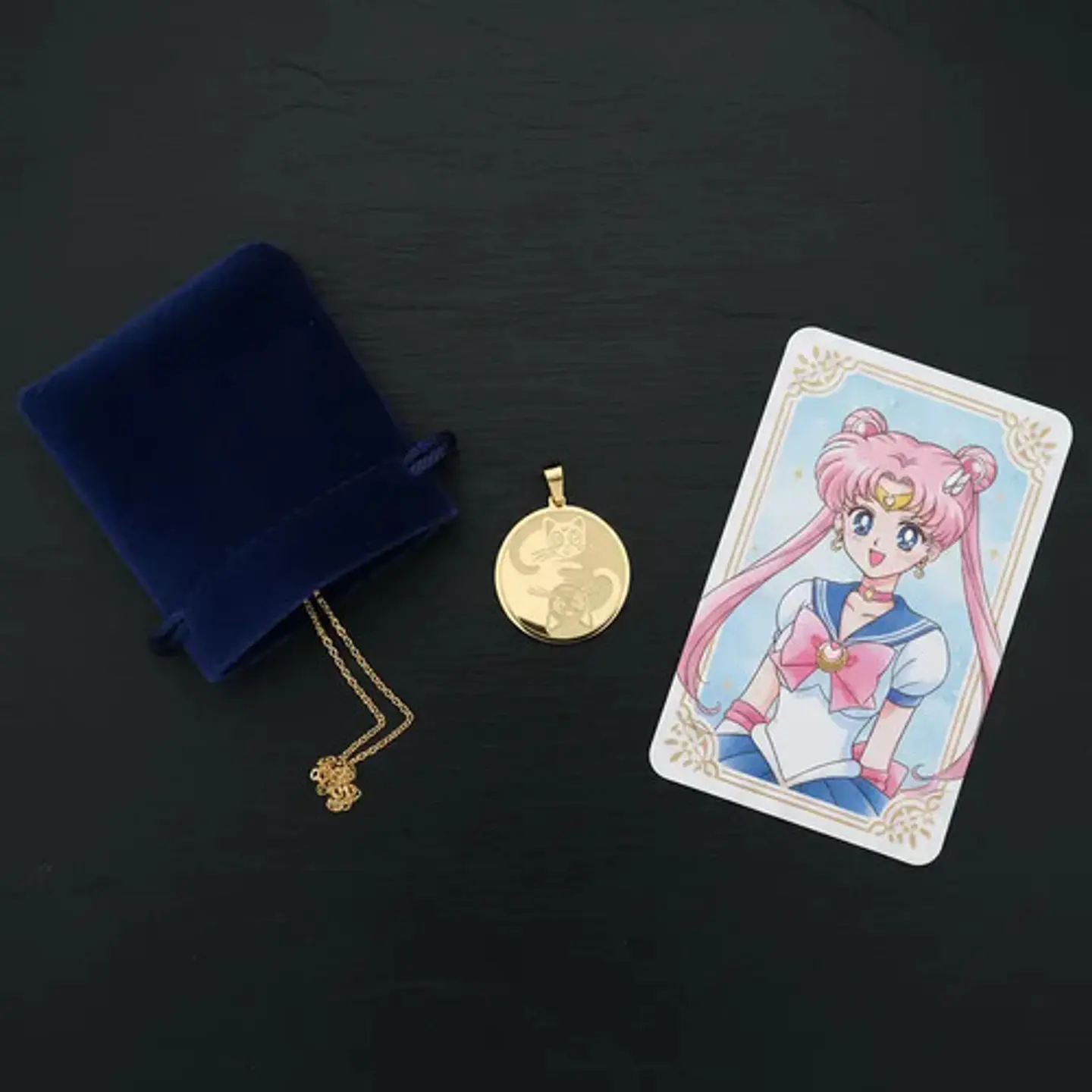 Pack X2 De Acero Para Hombre Y Mujer Dijes Anime Sailor Moon 8