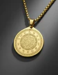 Collar De Acero Para Hombre Y Mujer Dije Heptagrama Alquimia - Miniatura 2