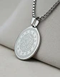 Collar De Acero Para Hombre Y Mujer Dije Heptagrama Alquimia - Miniatura 14