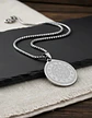 Collar De Acero Para Hombre Y Mujer Dije Heptagrama Alquimia - Miniatura 16