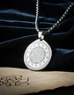 Collar De Acero Para Hombre Y Mujer Dije Heptagrama Alquimia - Miniatura 17