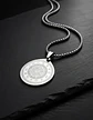Collar De Acero Para Hombre Y Mujer Dije Heptagrama Alquimia - Miniatura 19