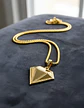 Collar De Acero Color Oro Para Hombres Dije Diamante Hip Hop - Miniatura 5