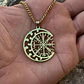 Collar Vikingo De Acero Para Hombre Mujer Dije Luna Vegvísir - Miniatura 3