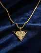 Collar De Acero Para Hombre Y Mujer Dije Elefante Geometrico - Miniatura 8