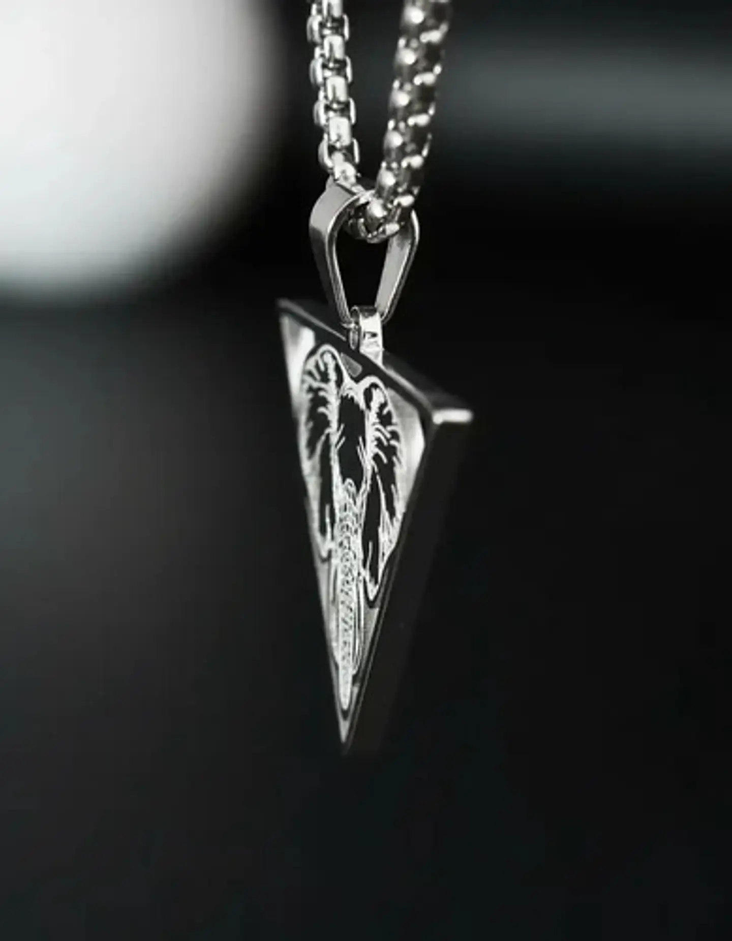 Collar De Acero Para Hombre Y Mujer Dije Elefante Geometrico 15