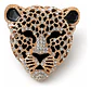 Broche De Alfiler Hombres Y Mujeres Cabeza Leopardo Cristal - Miniatura 1