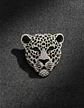 Broche De Alfiler Hombres Y Mujeres Cabeza Leopardo Cristal - Miniatura 11