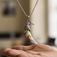 Collar Urbano Para Hombre Y Mujer Dije Aguila Forma Diente - Miniatura 14
