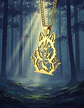 Collar De Acero Para Hombre Y Mujer Dije Bosque Lobo Vikingo - Miniatura 12
