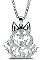 Collar De Acero Para Hombre Y Mujer Dije Bosque Lobo Vikingo - Miniatura 17