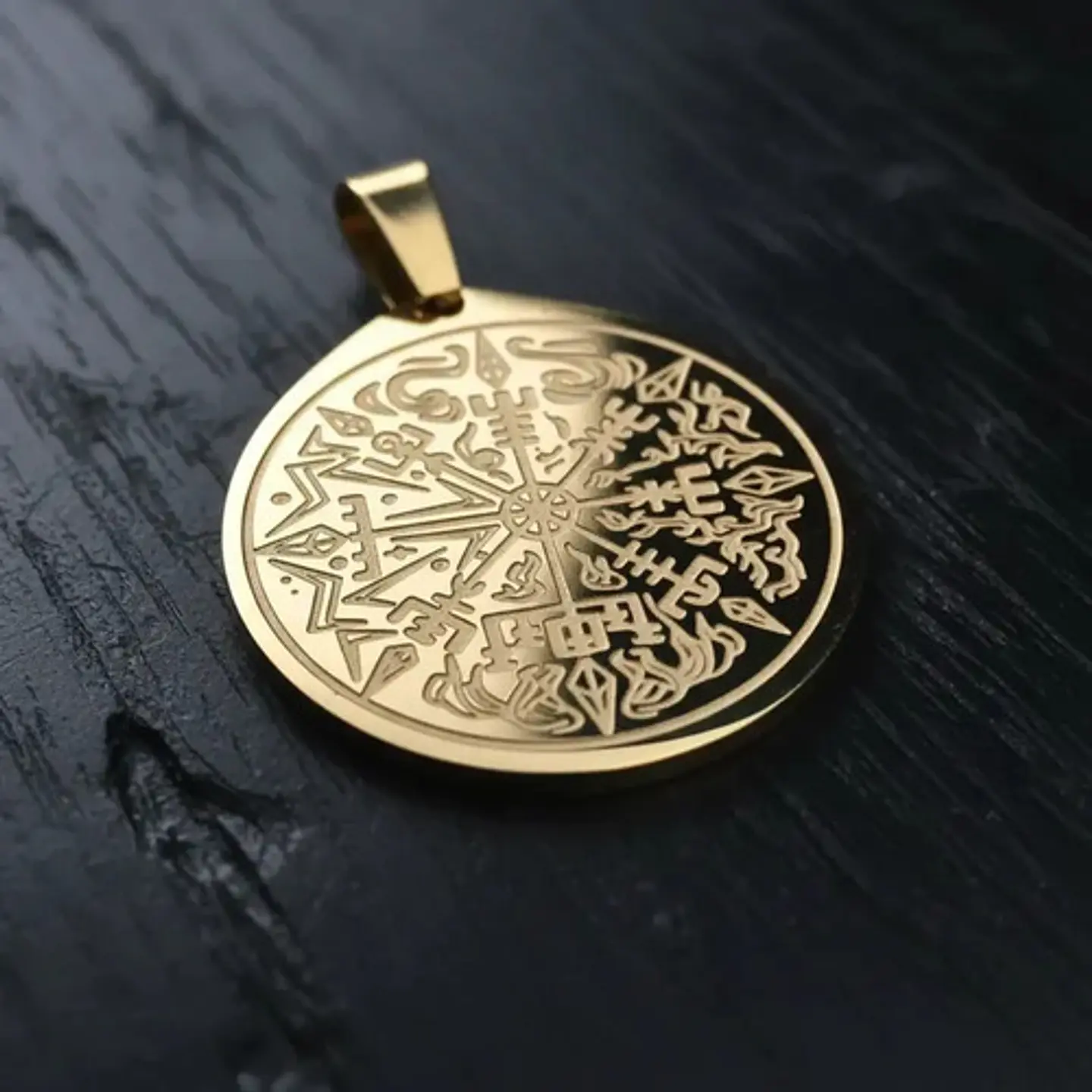 Pack X2 Vikingos De Acero Para Hombre Dijes Vegvisir Amuleto 6