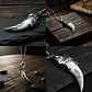 Collar Vikingo Para Hombre Y Mujer Dije En Forma Diente Lobo - Miniatura 10