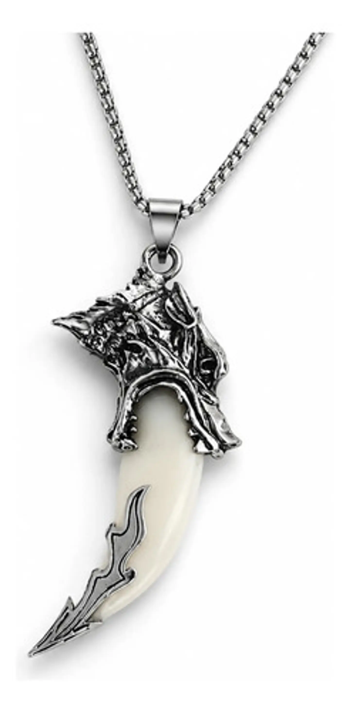Collar Vikingo Para Hombre Y Mujer Dije En Forma Diente Lobo 11
