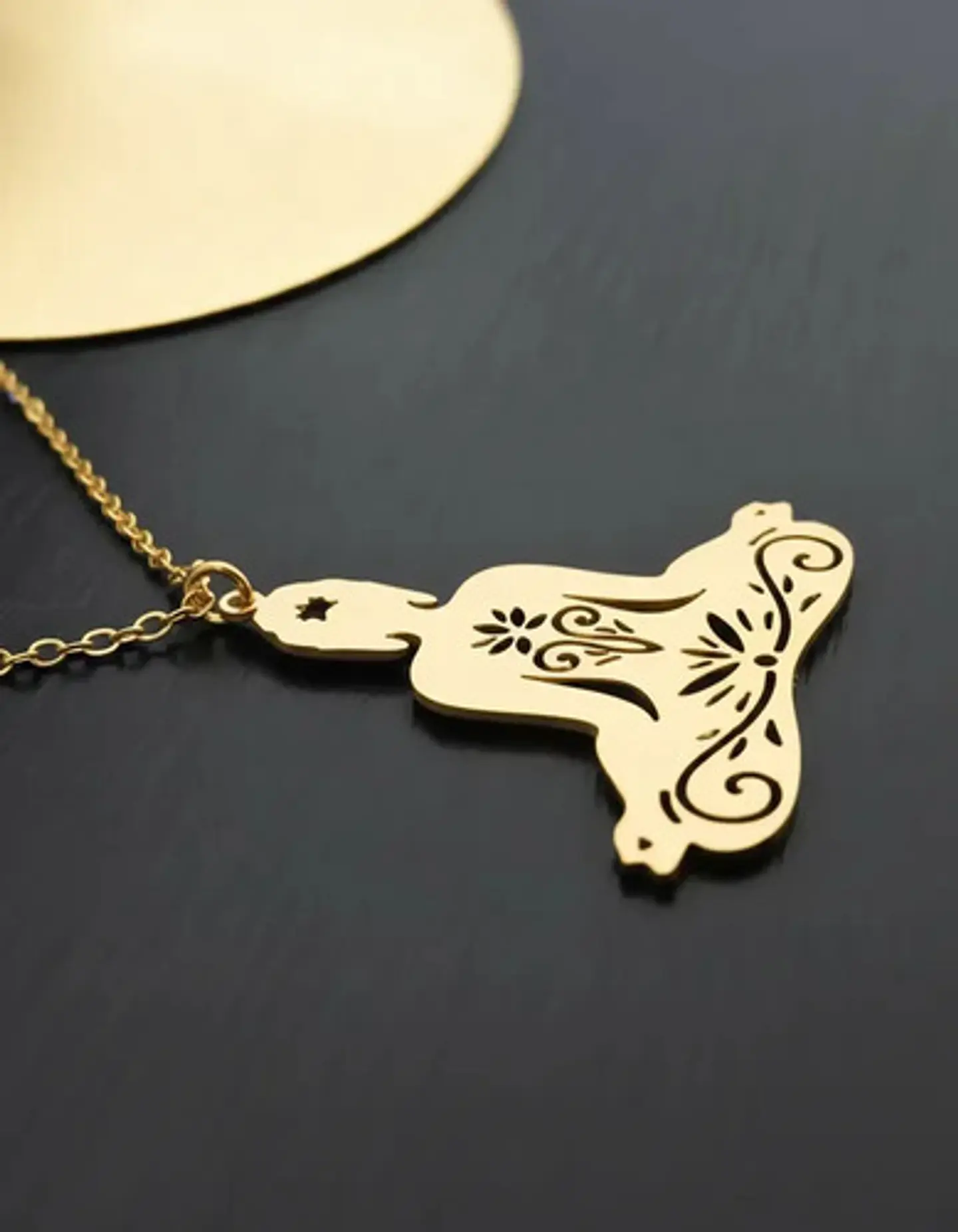 Collar De Acero Para Mujer Dije Buda En Meditación Zen Yoga 4