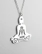 Collar De Acero Para Mujer Dije Buda En Meditación Zen Yoga - Miniatura 14