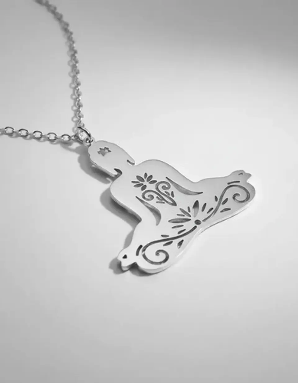 Collar De Acero Para Mujer Dije Buda En Meditación Zen Yoga 15
