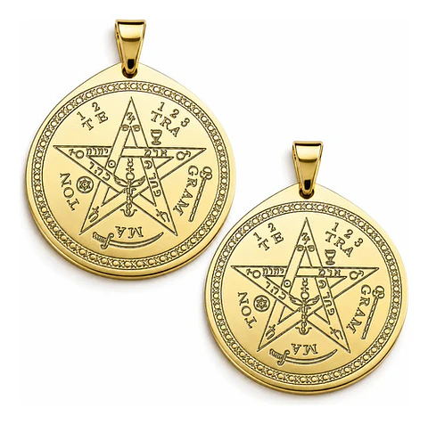 Set 5 Dijes Para Hombre Mujer Medallas Amuleto Tetragrámaton