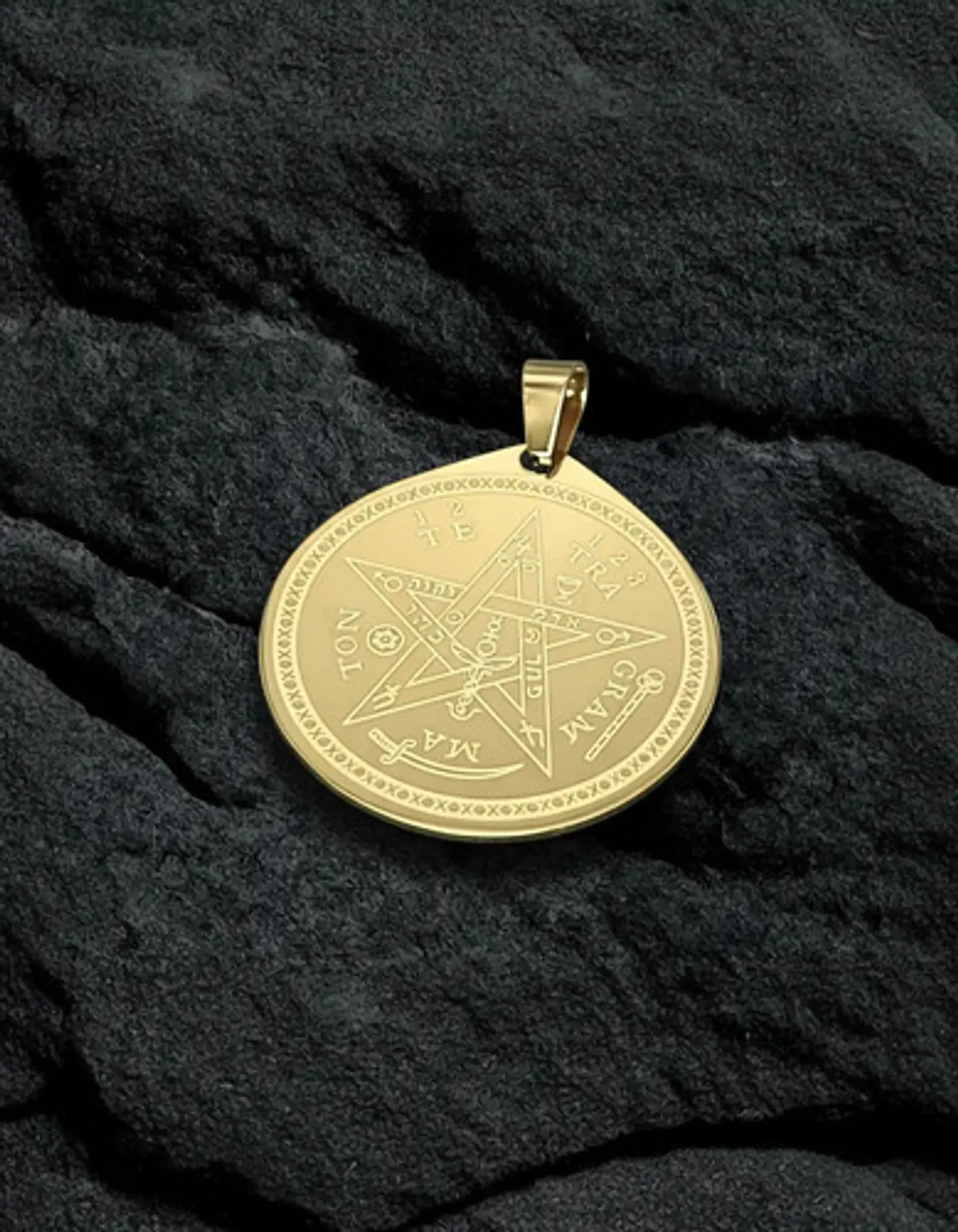 Set 5 Dijes Para Hombre Mujer Medallas Amuleto Tetragrámaton 4
