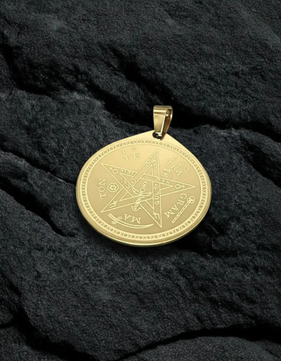 Set 5 Dijes Para Hombre Mujer Medallas Amuleto Tetragrámaton 4