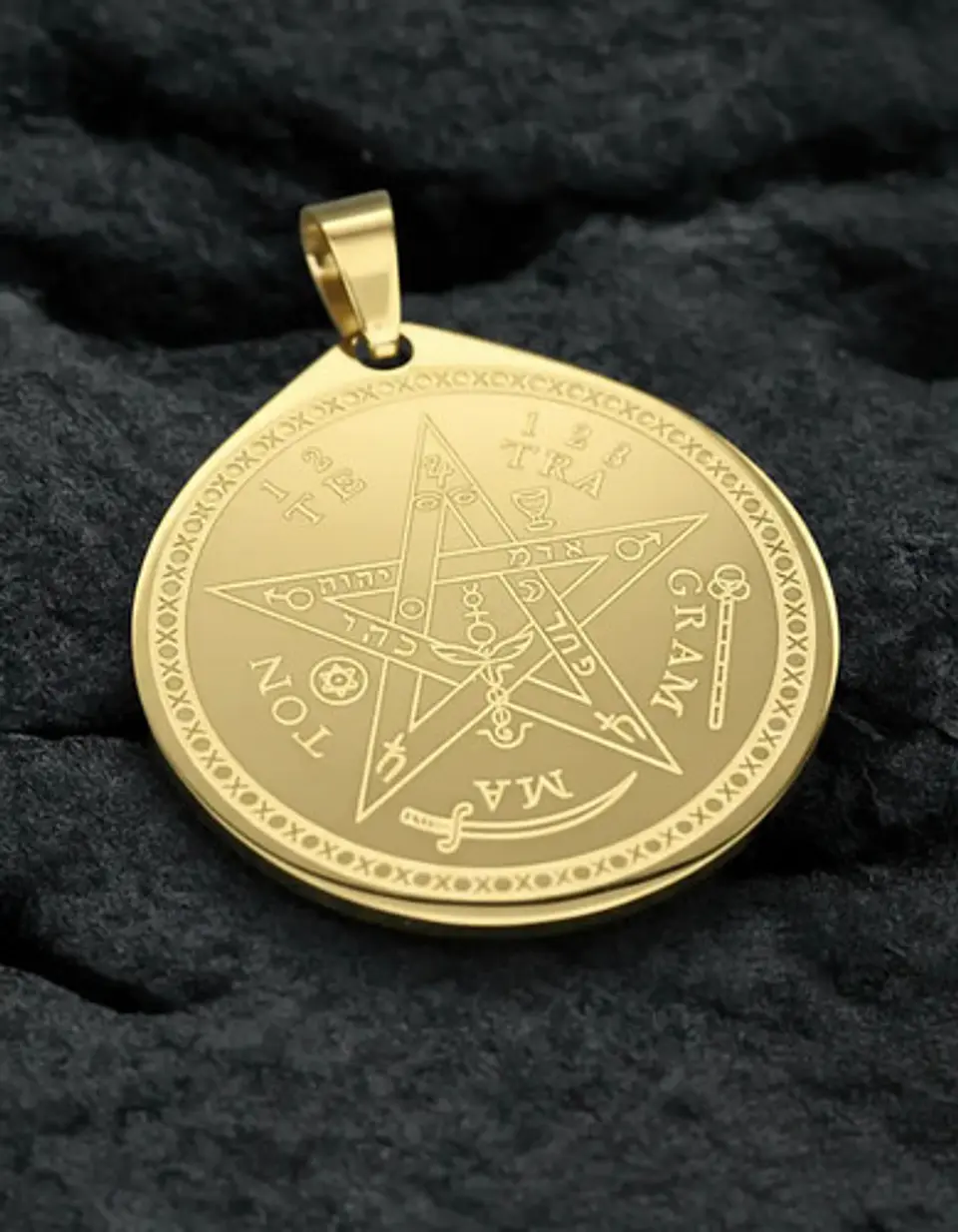 Set 5 Dijes Para Hombre Mujer Medallas Amuleto Tetragrámaton 5
