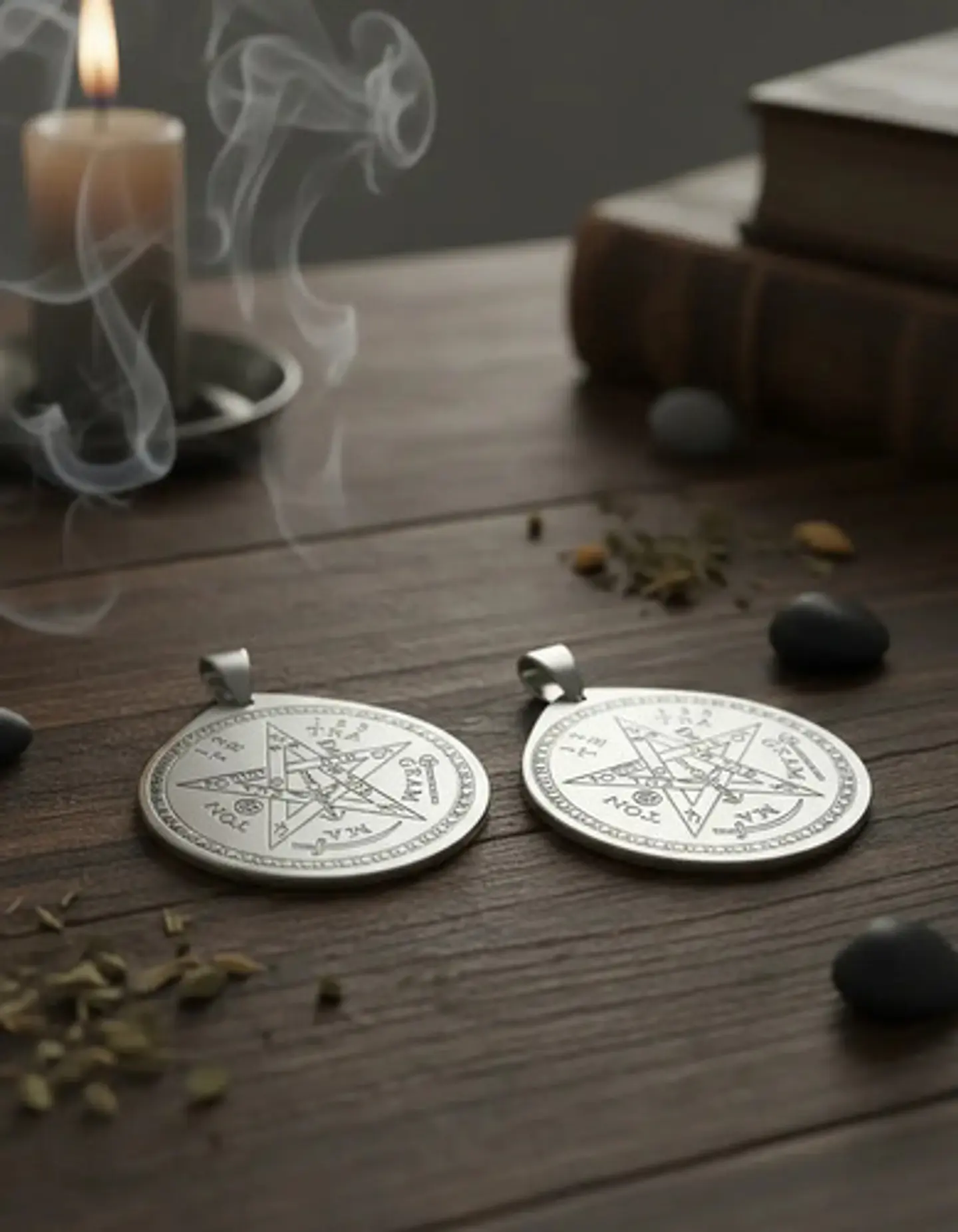 Set 5 Dijes Para Hombre Mujer Medallas Amuleto Tetragrámaton 15