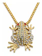 Collar De Acero Para Hombre Y Mujer Dije Rana Piedras Hiphop - Miniatura 1