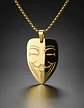 Collar De Acero Para Hombre Mujer Dije Guy Fawkes Anonymous - Miniatura 4