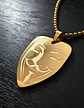 Collar De Acero Para Hombre Mujer Dije Guy Fawkes Anonymous - Miniatura 6
