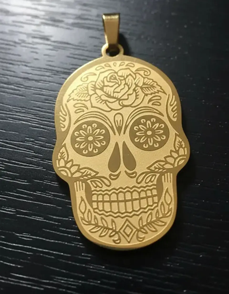Set 2 Dijes De Acero Para Hombres Y Mujeres Calavera Cráneo 4