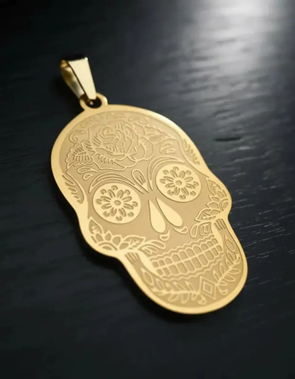 Set 2 Dijes De Acero Para Hombres Y Mujeres Calavera Cráneo 6