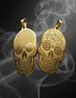 Set 2 Dijes De Acero Para Hombres Y Mujeres Calavera Cráneo - Miniatura 9