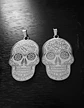 Set 2 Dijes De Acero Para Hombres Y Mujeres Calavera Cráneo - Miniatura 14