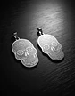 Set 2 Dijes De Acero Para Hombres Y Mujeres Calavera Cráneo - Miniatura 17