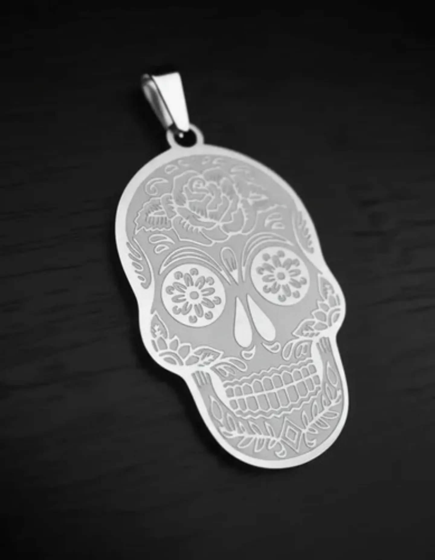 Set 2 Dijes De Acero Para Hombres Y Mujeres Calavera Cráneo 20