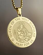 Collar De Acero Para Hombre Y Mujer Dije Virgen Del Carmen - Miniatura 5