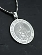 Collar De Acero Para Hombre Y Mujer Dije Virgen Del Carmen - Miniatura 14