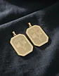 Set 2 Dijes De Acero Para Hombre Placa Grabado Dragón Alado - Miniatura 3