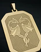 Set 2 Dijes De Acero Para Hombre Placa Grabado Dragón Alado - Miniatura 8