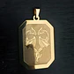Set 2 Dijes De Acero Para Hombre Placa Grabado Dragón Alado - Miniatura 10