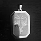 Set 2 Dijes De Acero Para Hombre Placa Grabado Dragón Alado - Miniatura 18