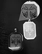 Set 2 Dijes De Acero Para Hombre Placa Grabado Dragón Alado - Miniatura 20