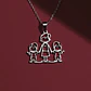 Collar De Acero Para Mujeres Dije Familia Madre E Hijos - Miniatura 9