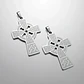 Pack X2 De Acero Para Hombre Mujer Dijes Amuletos Cruz Celta - Miniatura 12