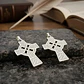 Pack X2 De Acero Para Hombre Mujer Dijes Amuletos Cruz Celta - Miniatura 17