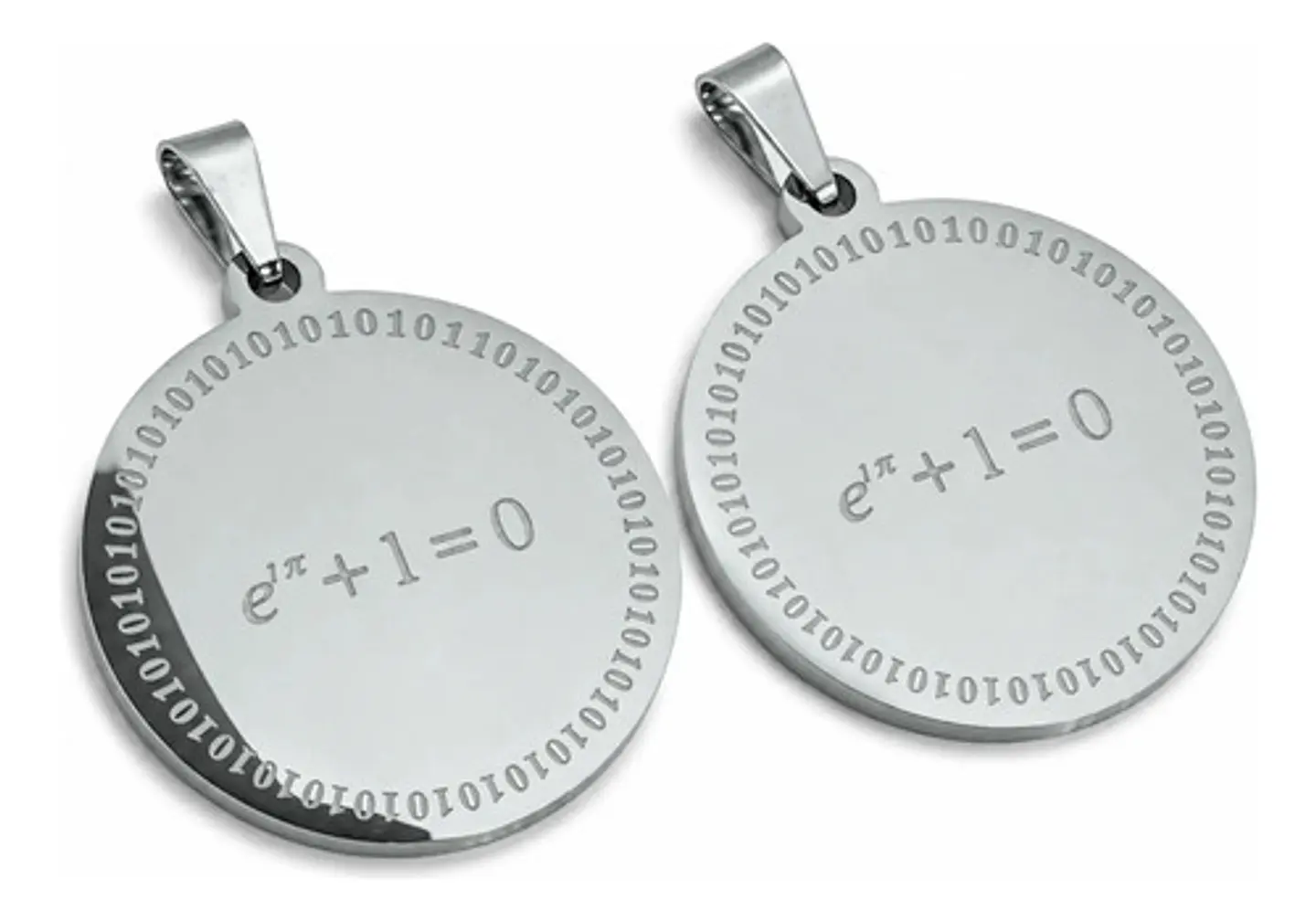 Pack X2 De Acero Para Hombre Mujer Dijes Identidad De Euler 11