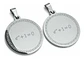 Pack X2 De Acero Para Hombre Mujer Dijes Identidad De Euler - Miniatura 11