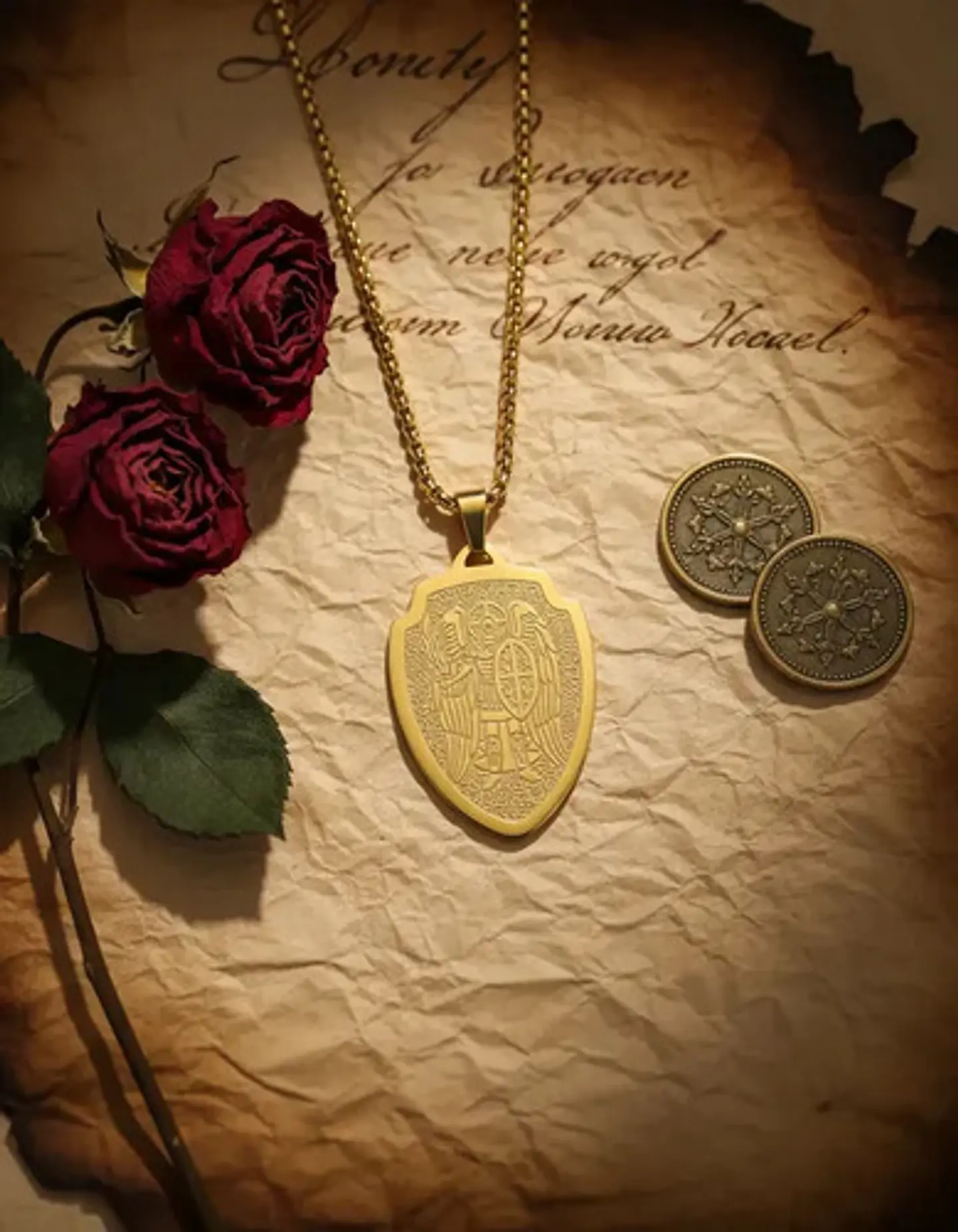 Collar De Acero Para Hombre Y Mujer Dije San Miguel Arcángel 3