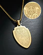 Collar De Acero Para Hombre Y Mujer Dije San Miguel Arcángel - Miniatura 6